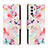 Handytasche Stand Schutzhülle Flip Leder Hülle Modisch Muster H01X für Samsung Galaxy A13 4G Pink