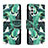 Handytasche Stand Schutzhülle Flip Leder Hülle Modisch Muster H01X für Samsung Galaxy A13 5G Grün