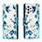 Handytasche Stand Schutzhülle Flip Leder Hülle Modisch Muster H01X für Samsung Galaxy A53 5G Blau
