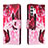 Handytasche Stand Schutzhülle Flip Leder Hülle Modisch Muster H02X für Samsung Galaxy A13 4G Pink
