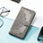 Handytasche Stand Schutzhülle Flip Leder Hülle Modisch Muster H06 für Apple iPhone 13 Mini