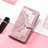 Handytasche Stand Schutzhülle Flip Leder Hülle Modisch Muster H06 für Apple iPhone 13 Mini Rosegold