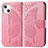 Handytasche Stand Schutzhülle Flip Leder Hülle Modisch Muster H07 für Apple iPhone 13 Pink