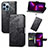 Handytasche Stand Schutzhülle Flip Leder Hülle Modisch Muster H07 für Apple iPhone 13 Pro Max
