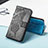 Handytasche Stand Schutzhülle Flip Leder Hülle Modisch Muster H08 für Apple iPhone 13 Pro Max