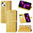 Handytasche Stand Schutzhülle Flip Leder Hülle Modisch Muster H12 für Apple iPhone 13