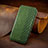 Handytasche Stand Schutzhülle Flip Leder Hülle Modisch Muster H14 für Apple iPhone 14 Grün