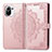 Handytasche Stand Schutzhülle Flip Leder Hülle Modisch Muster L01 für Xiaomi Mi 11 5G Rosa