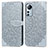 Handytasche Stand Schutzhülle Flip Leder Hülle Modisch Muster L02 für Xiaomi Mi 12 5G Grau