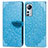 Handytasche Stand Schutzhülle Flip Leder Hülle Modisch Muster L02 für Xiaomi Mi 12 5G Hellblau