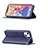 Handytasche Stand Schutzhülle Flip Leder Hülle Modisch Muster L04 für Apple iPhone 13 Blau