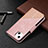 Handytasche Stand Schutzhülle Flip Leder Hülle Modisch Muster L05 für Apple iPhone 15 Rosegold