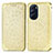 Handytasche Stand Schutzhülle Flip Leder Hülle Modisch Muster S01D für Motorola Moto Edge X30 5G Gold