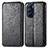 Handytasche Stand Schutzhülle Flip Leder Hülle Modisch Muster S01D für Motorola Moto Edge X30 5G Schwarz