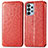 Handytasche Stand Schutzhülle Flip Leder Hülle Modisch Muster S01D für Samsung Galaxy A23 5G Rot
