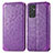 Handytasche Stand Schutzhülle Flip Leder Hülle Modisch Muster S01D für Samsung Galaxy A24 4G Violett