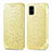 Handytasche Stand Schutzhülle Flip Leder Hülle Modisch Muster S01D für Samsung Galaxy A71 4G A715 Gold