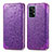 Handytasche Stand Schutzhülle Flip Leder Hülle Modisch Muster S01D für Samsung Galaxy A72 5G Violett