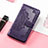 Handytasche Stand Schutzhülle Flip Leder Hülle Modisch Muster S01D für Samsung Galaxy XCover 6 Pro 5G Violett