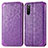 Handytasche Stand Schutzhülle Flip Leder Hülle Modisch Muster S01D für Sony Xperia 10 III Lite Violett