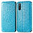 Handytasche Stand Schutzhülle Flip Leder Hülle Modisch Muster S01D für Sony Xperia 10 III SOG04 Blau