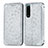 Handytasche Stand Schutzhülle Flip Leder Hülle Modisch Muster S01D für Sony Xperia 5 III SO-53B Silber