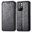 Handytasche Stand Schutzhülle Flip Leder Hülle Modisch Muster S01D für Xiaomi Poco M4 Pro 5G Schwarz