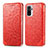 Handytasche Stand Schutzhülle Flip Leder Hülle Modisch Muster S01D für Xiaomi Poco M5S Rot