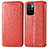 Handytasche Stand Schutzhülle Flip Leder Hülle Modisch Muster S01D für Xiaomi Redmi 10 4G Rot