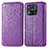 Handytasche Stand Schutzhülle Flip Leder Hülle Modisch Muster S01D für Xiaomi Redmi 10 Power Violett