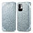 Handytasche Stand Schutzhülle Flip Leder Hülle Modisch Muster S01D für Xiaomi Redmi Note 10 5G Silber