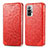 Handytasche Stand Schutzhülle Flip Leder Hülle Modisch Muster S01D für Xiaomi Redmi Note 10 Pro 4G Rot
