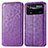 Handytasche Stand Schutzhülle Flip Leder Hülle Modisch Muster S01D für Xiaomi Redmi Note 11E Pro 5G Violett