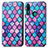 Handytasche Stand Schutzhülle Flip Leder Hülle Modisch Muster S02D für Huawei Honor 9X Violett