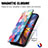 Handytasche Stand Schutzhülle Flip Leder Hülle Modisch Muster S02D für Motorola Moto E32s