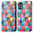 Handytasche Stand Schutzhülle Flip Leder Hülle Modisch Muster S02D für Motorola Moto G22