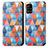Handytasche Stand Schutzhülle Flip Leder Hülle Modisch Muster S02D für Samsung Galaxy A51 4G Braun