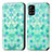 Handytasche Stand Schutzhülle Flip Leder Hülle Modisch Muster S02D für Samsung Galaxy A51 4G Grün