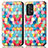 Handytasche Stand Schutzhülle Flip Leder Hülle Modisch Muster S02D für Samsung Galaxy A52s 5G Plusfarbig