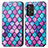 Handytasche Stand Schutzhülle Flip Leder Hülle Modisch Muster S02D für Samsung Galaxy A72 4G Violett