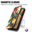 Handytasche Stand Schutzhülle Flip Leder Hülle Modisch Muster S02D für Samsung Galaxy F12