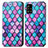 Handytasche Stand Schutzhülle Flip Leder Hülle Modisch Muster S02D für Samsung Galaxy M40S Violett