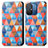 Handytasche Stand Schutzhülle Flip Leder Hülle Modisch Muster S02D für Xiaomi Redmi 11A 4G Braun