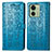Handytasche Stand Schutzhülle Flip Leder Hülle Modisch Muster S03D für Motorola Moto Edge (2023) 5G Blau