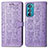 Handytasche Stand Schutzhülle Flip Leder Hülle Modisch Muster S03D für Motorola Moto Edge 30 5G Violett