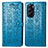 Handytasche Stand Schutzhülle Flip Leder Hülle Modisch Muster S03D für Motorola Moto Edge Plus (2022) 5G Blau