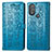 Handytasche Stand Schutzhülle Flip Leder Hülle Modisch Muster S03D für Motorola Moto G Power (2022) Blau