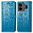 Handytasche Stand Schutzhülle Flip Leder Hülle Modisch Muster S03D für Realme GT Neo6 5G Blau