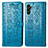 Handytasche Stand Schutzhülle Flip Leder Hülle Modisch Muster S03D für Samsung Galaxy A04s Blau