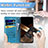 Handytasche Stand Schutzhülle Flip Leder Hülle Modisch Muster S03D für Samsung Galaxy A15 4G